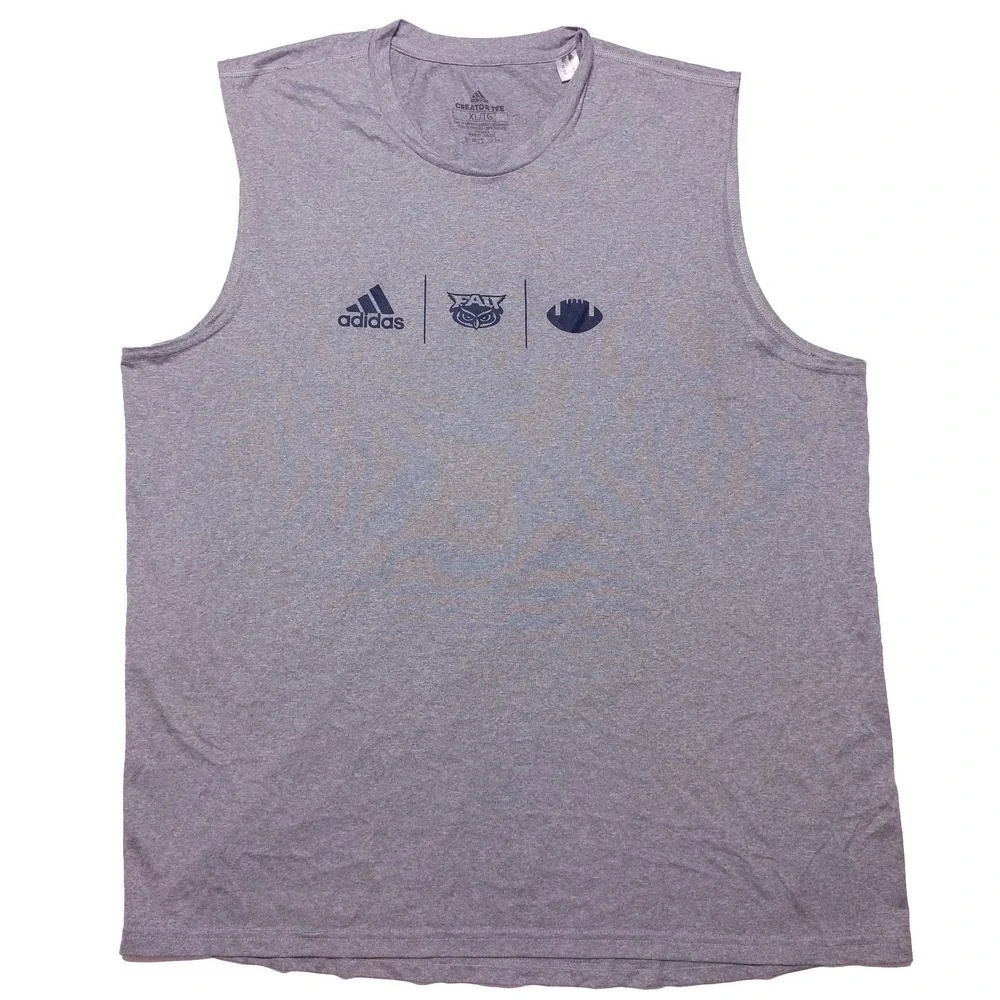 ADIDAS FAU Owls Football Tank Top Sleeveless Shirt Team Issue Gray XL‎